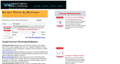 Desktop Screenshot of emarketingdictionary.com