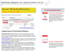 Tablet Screenshot of emarketingdictionary.com